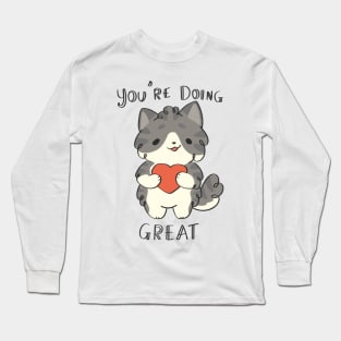 Supportive kitty cat Long Sleeve T-Shirt